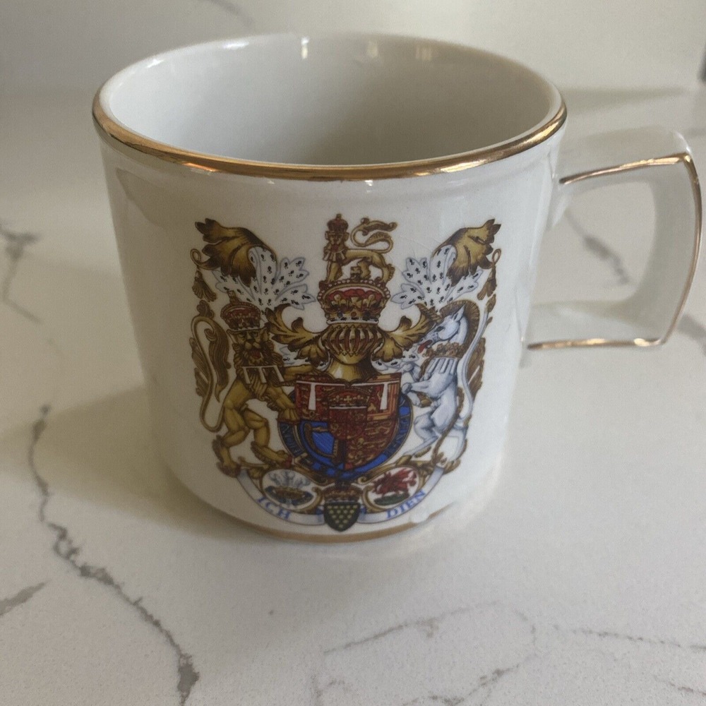 Vintage WOOD & SON China England 1981 Royal Marriage PRINCE WALES LADY DIANA Mug